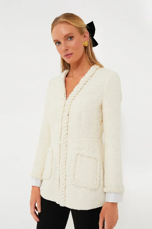 zip-up jacketBraided Trim Shay Jacket