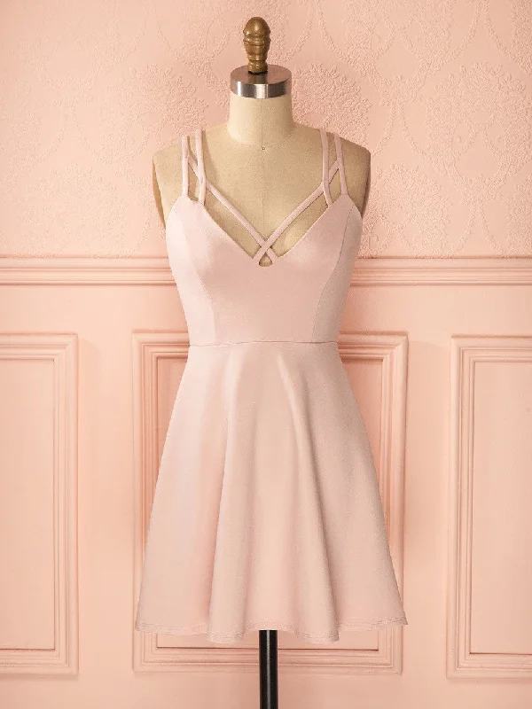 Deal Alert Homecoming Dress Sexy Pink Cheap Short Prom Dress Party Dress JK182