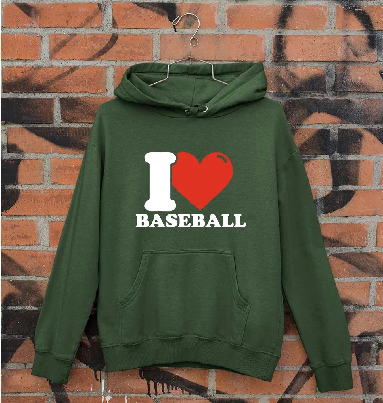 oversized hoodie with drawstringsI Love Baseball Unisex Hoodie for Men/Women