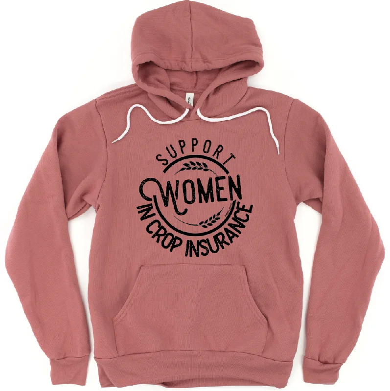 Exclusive Deal oversized hoodie with drawstringsSupport Women in Crop Insurance Hoodie (S-3XL) Unisex - Multiple Colors!