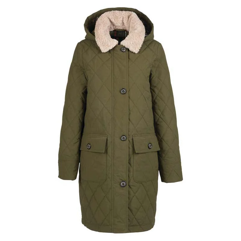 oversized puffer coatBarbour Fox Ladies Quilted Jacket - Olive/Ancient