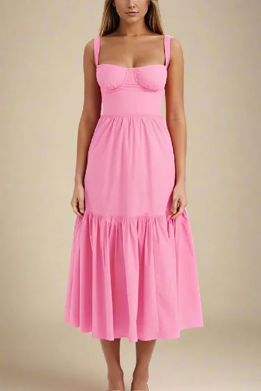 Crazy Deals casual slip dressImogen Bodycon Day Midi Dress - Blush Pink