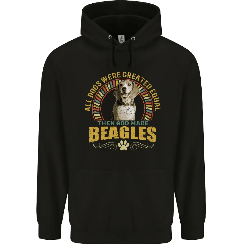 Members Only fleece hoodie for winterA Beagle Dog Mens 80% Cotton Hoodie