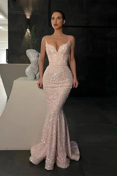 Today’s Deal trendy bodycon dressGorgeous Spaghetti-Straps Sequins Prom Dress Mermaid Sleeveless Y88 Today’s Deal trendy bodycon dressGorgeous Spaghetti-Straps Sequins Prom Dress Mermaid Sleeveless Y88