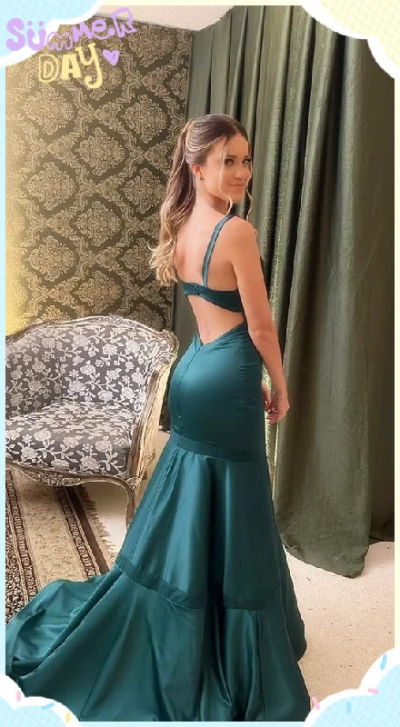 bohemian dressAttractive Green Prom Dresses | Classy Backless Prom Dresses Y1828