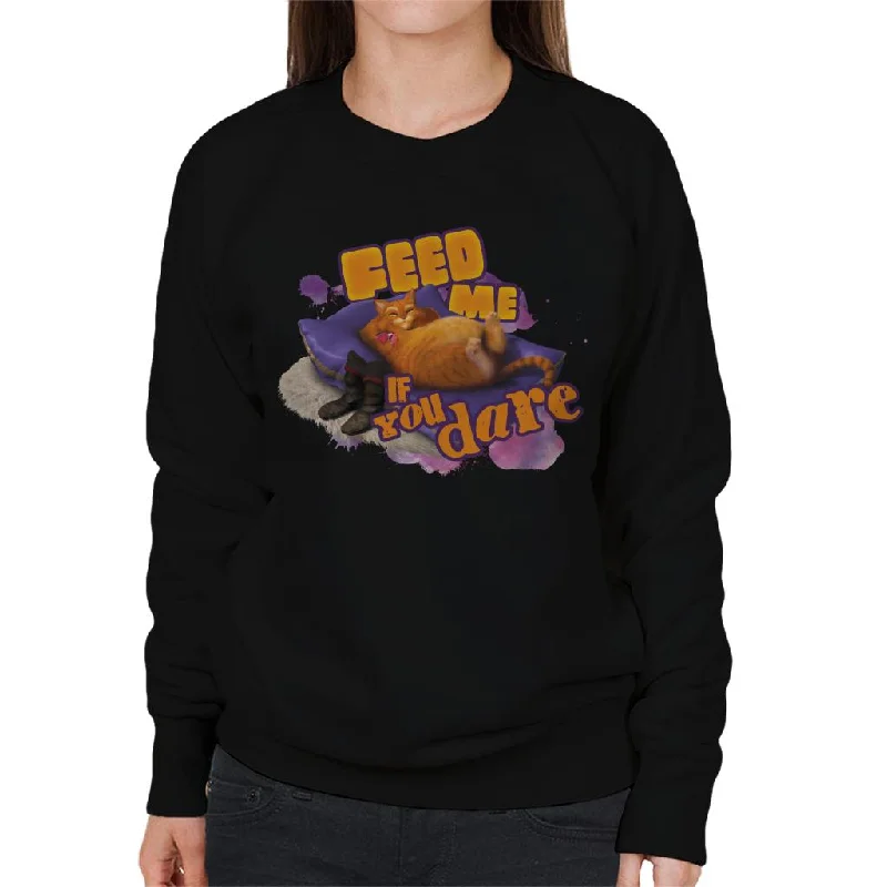 One-DAY Sale eco-friendly sports hoodieShrek Puss In Boots Feed Me If You Dare Women's Sweatshirt