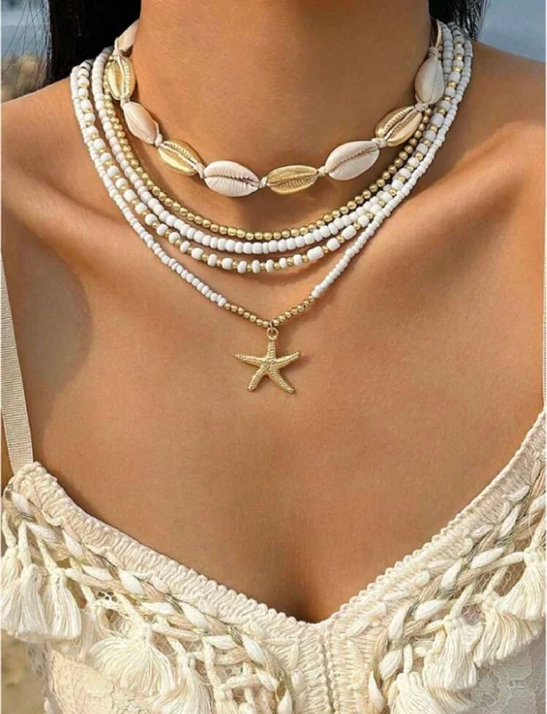 Bargain Blast casual knit dressOcean Shell Necklace
