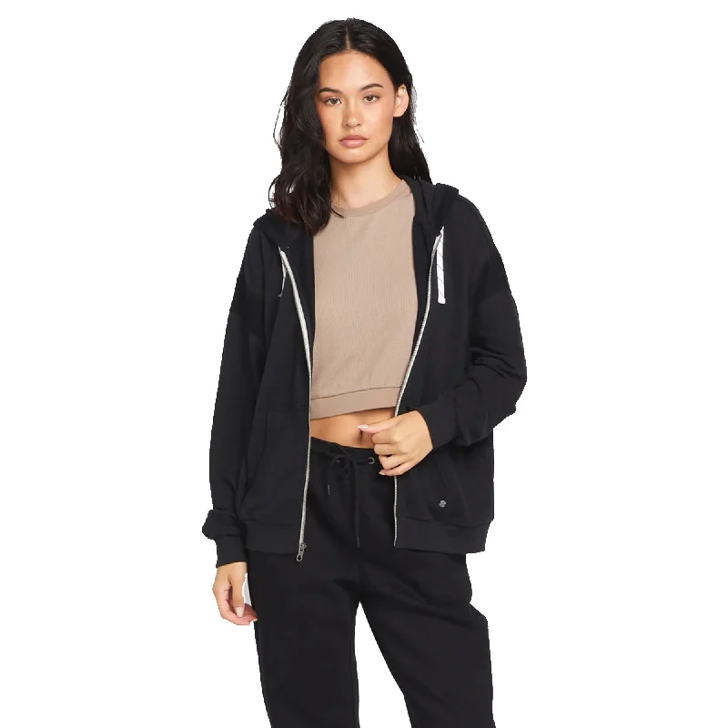 Referral Discount minimalist hoodieVolcom Lived In Lounge Frenchie Zip Women's Hoodie - Black