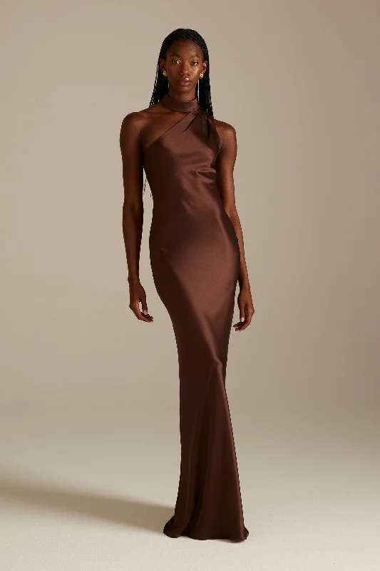 Closeout Sale pleated dressBillie Espresso