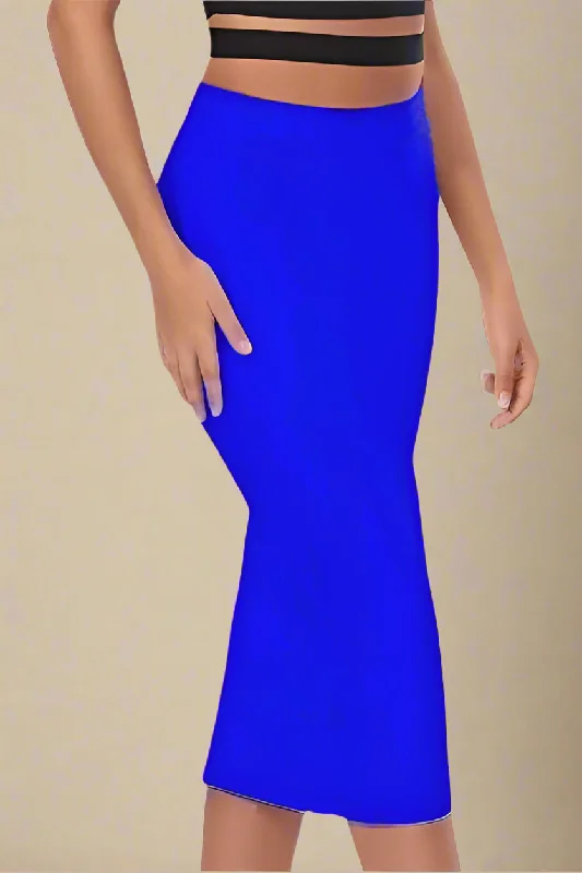 Price Break layered dressPencil High Waist Bandage Midi Skirt - Royal Blue