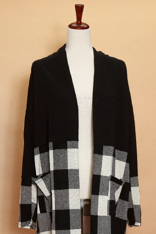 Huge Savings cold weather coatBlack Plaid Sweater (4pc)