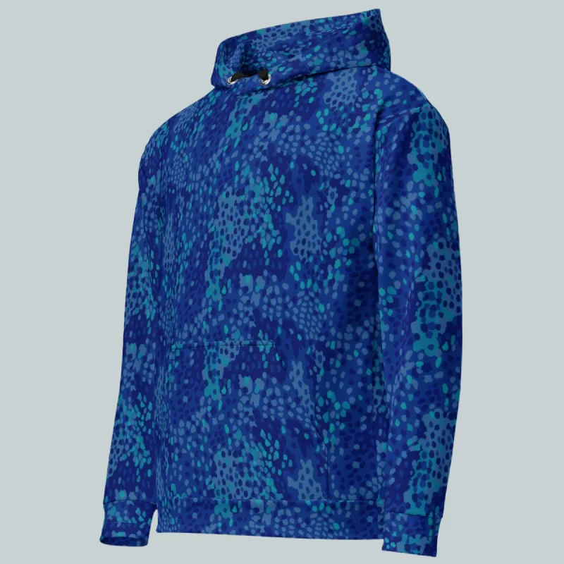 New Markdowns fashionable gym hoodieBlue Cyberbsenmuster Pea Camo  Hoodie