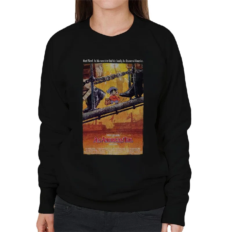 Savings Spectacular fitted workout hoodieAn American Tail Theatrical Poster Women's Sweatshirt