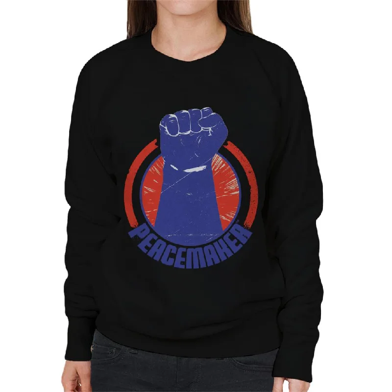 Midnight Sale athletic casual sweatshirtPeacemaker Blue Fist Women's Sweatshirt