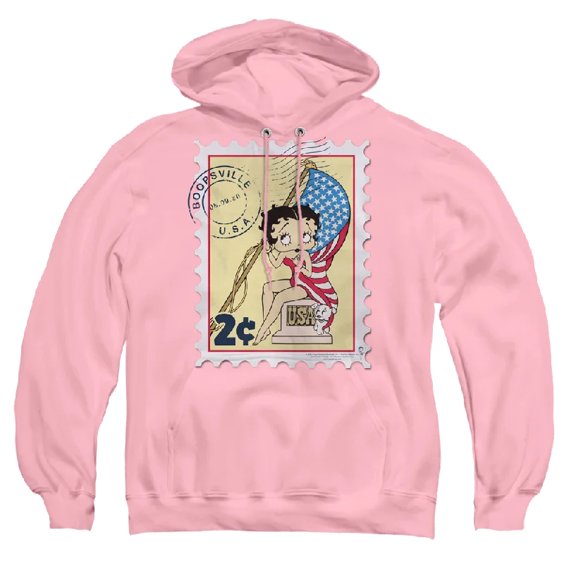 Super Bargain fitted hoodieBetty Boop Vintage Stamp - Pullover Hoodie