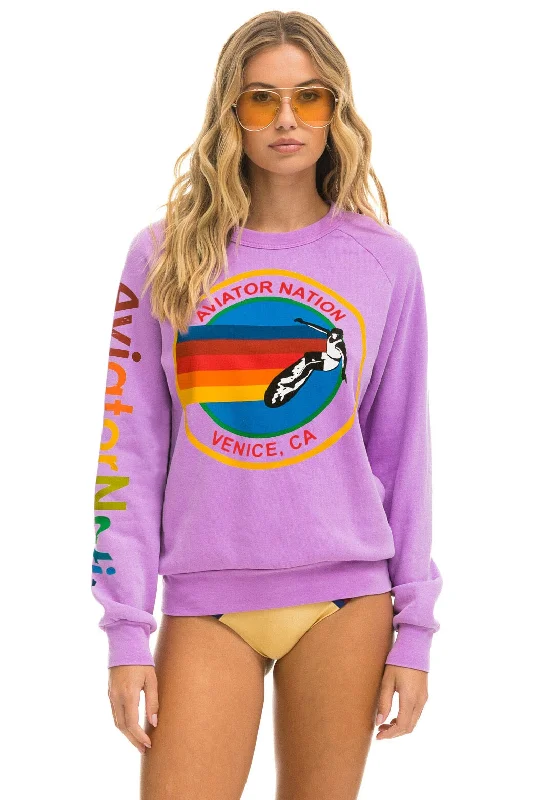 Discount Deals activewear hoodieAVIATOR NATION SWEATSHIRT - NEON PURPLE