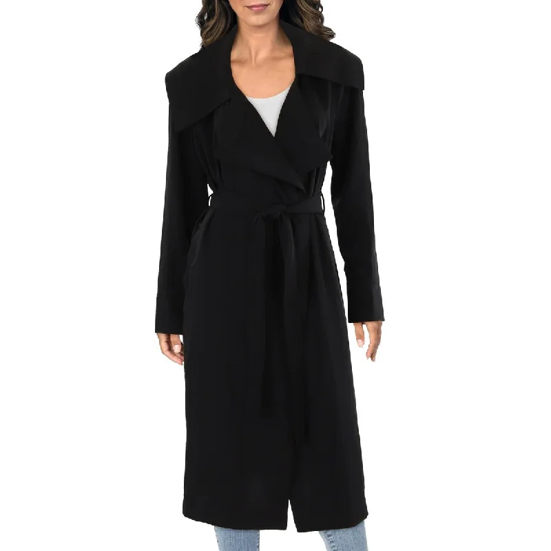 warm jacketWomens Drapey Long Trench Coat