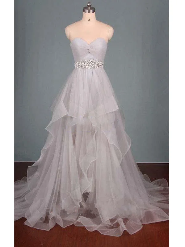 Blowout Deals Beautiful Prom Dresses Sweetheart Tulle Long Prom Dress/Evening Dress JKL067