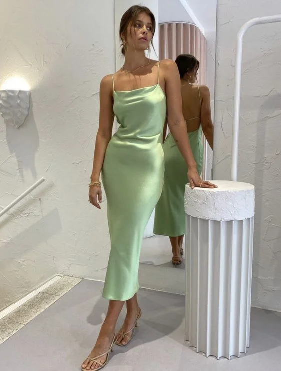 Lowest Price denim dressSimple Prom Dress  Sexy Midi Length Prom Dress Y107