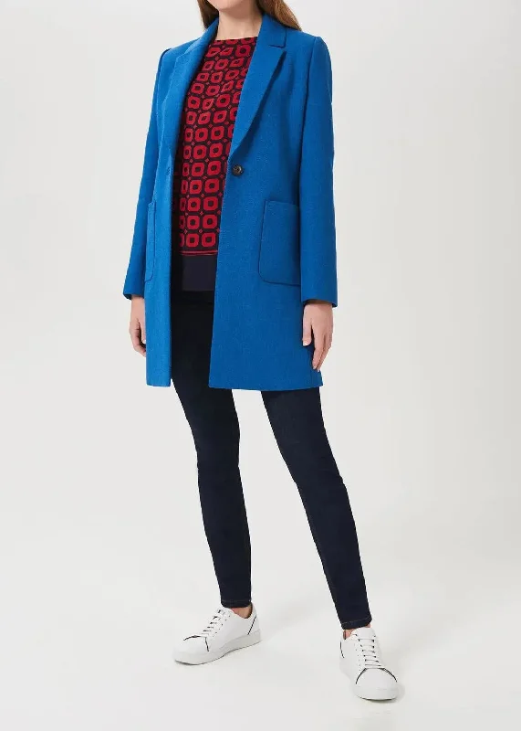 breathable jacketCorina Coat 0121/3201/9845l00 Azure-Blue