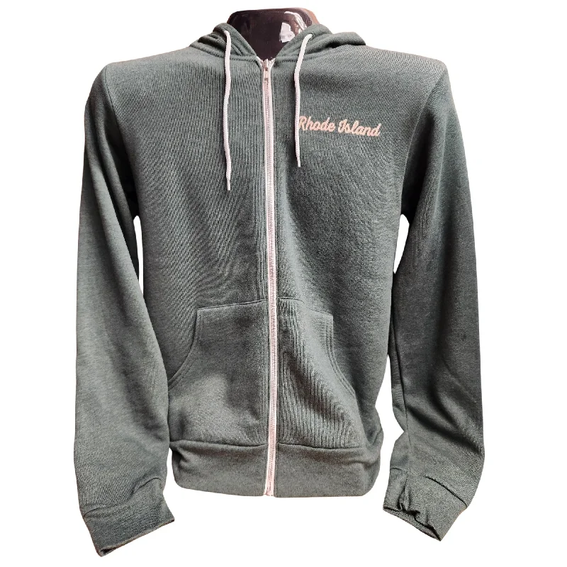 Limited Time Offer loose fit sports sweatshirt3% Bigger Heather Forest Vintage Unisex Zip Hoodie