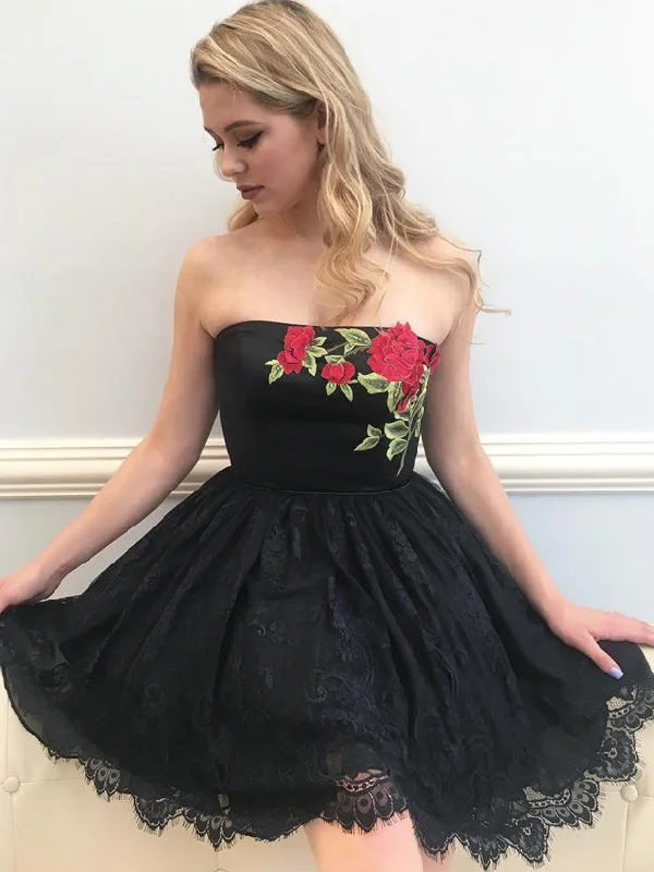 Instant Savings Homecoming Dress Chic Little Black Dress Short Prom Dress Party Dress JK232