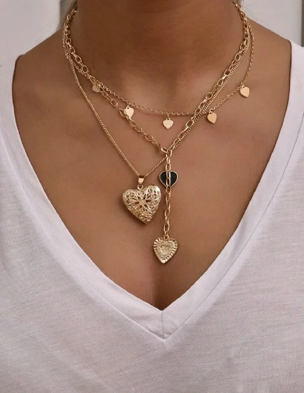 Exclusive Online Offer satin dressHeart Drop Necklace