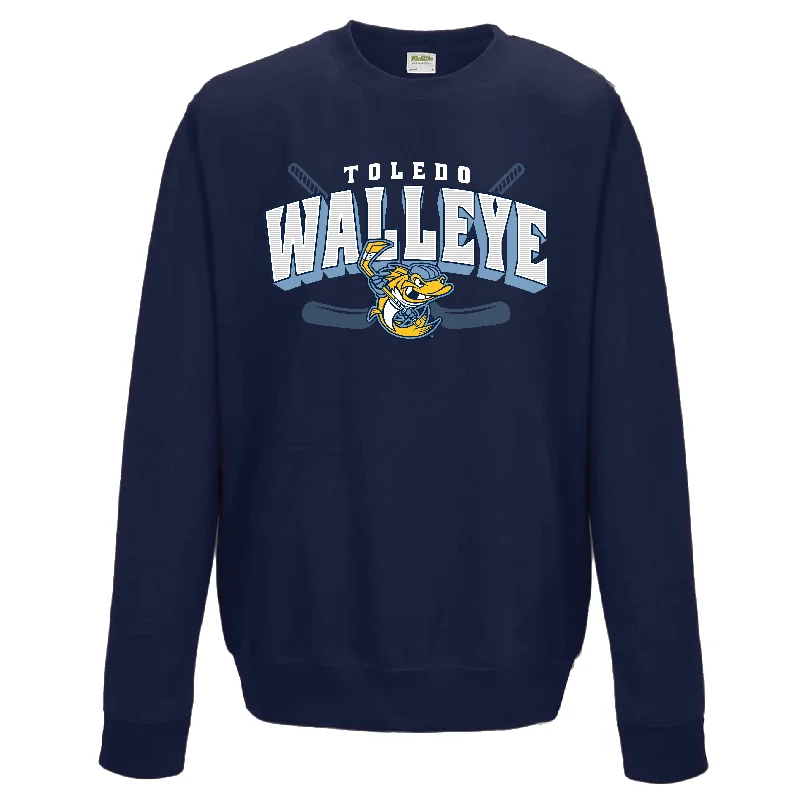 Limited Time Discount oversized sports sweatshirtToledo Walleye Formula Crewneck Sweatshirt