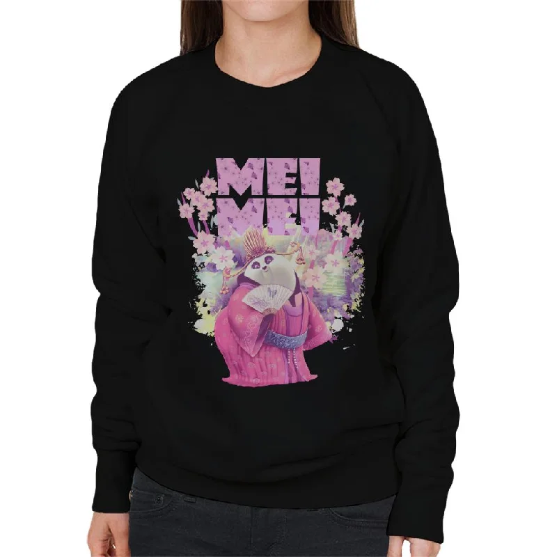 Special Promotion stylish sports hoodieKung Fu Panda Mei Mei Floral Women's Sweatshirt