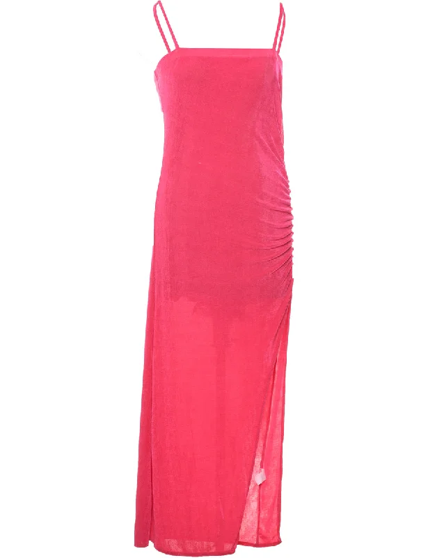 high-fashion coatY2K Pink Maxi Dress - XL