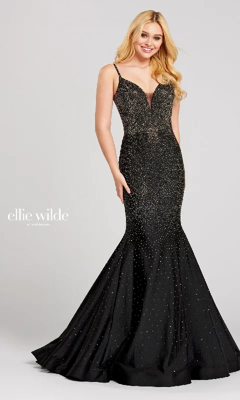 high-waisted dressMermaid Ellie Wilde Heat Stone Prom Dress EW120012