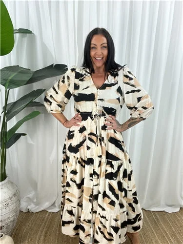 Exclusive Savings floral midi dressDino Dress (SALE) No Return