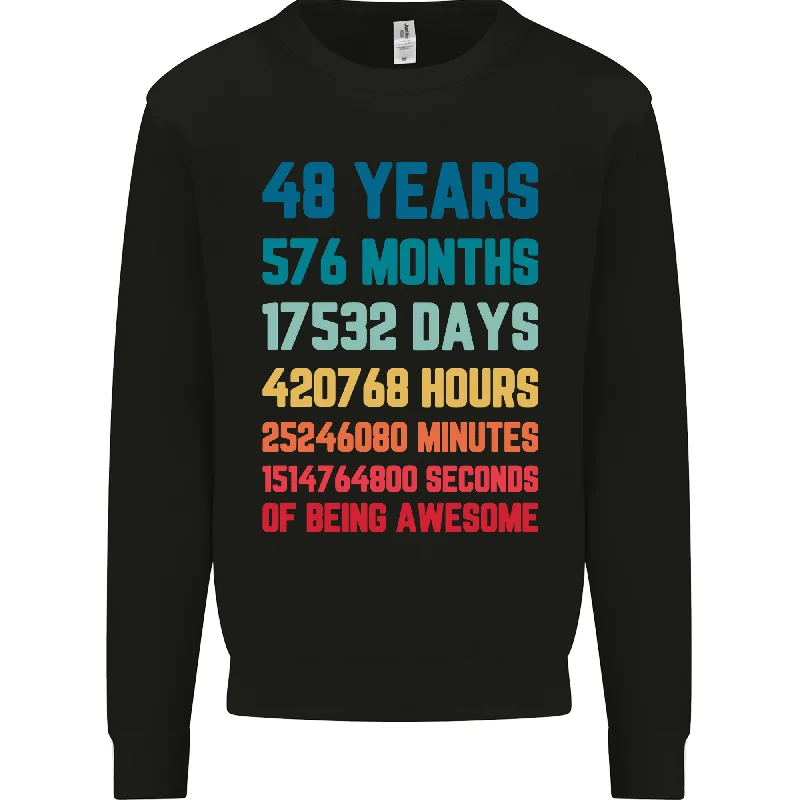 Price Fest urban activewear hoodie48th Birthday Men's Sweatshirt - 48 Years Old Special Edition