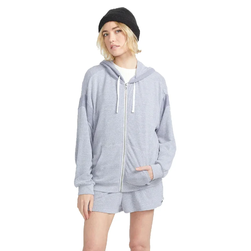 Sneak Peek Sale warm hoodieVolcom Lived In Lounge Frenchie Zip Women's Hoodie - Denim