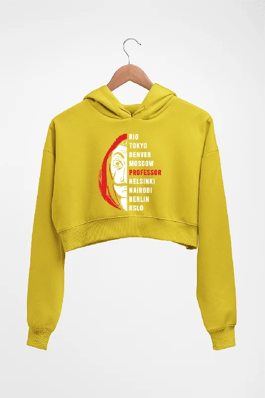 Markdown Madness sporty hoodieMoney Heist Crop HOODIE FOR WOMEN