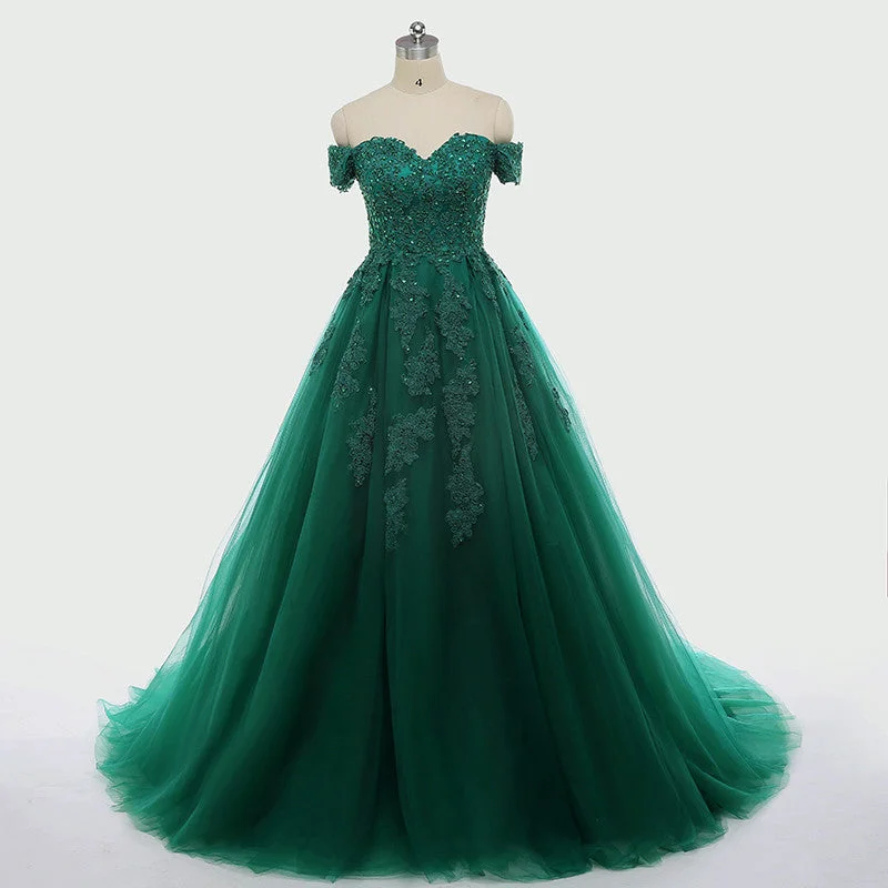 Members Only flowy evening dressSexy Dark Green Lace Applique Dresses Short Sleeve Ball Gown For 15 Prom Party Dress Custom Chapel Train Sweet 16 Dresses Y610 Members Only flowy evening dressSexy Dark Green Lace Applique Dresses Short Sleeve Ball Gown For 15 Prom Party Dress Custom Chapel Train Sweet 16 Dresses Y610