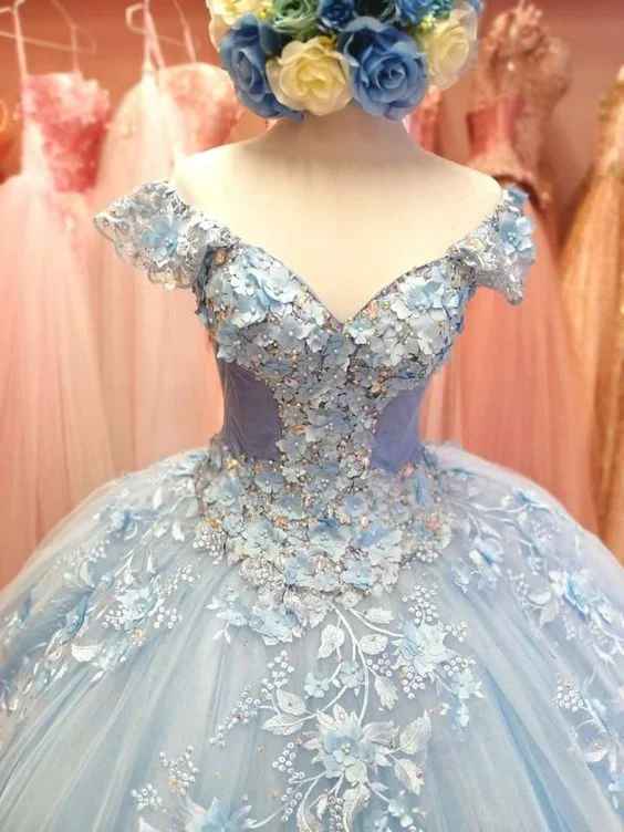 Price Slash textured dressWinter Wonderland Light Blue Tulle Appliques Ball Gown Sweet 16 Dress Y601 Price Slash textured dressWinter Wonderland Light Blue Tulle Appliques Ball Gown Sweet 16 Dress Y601