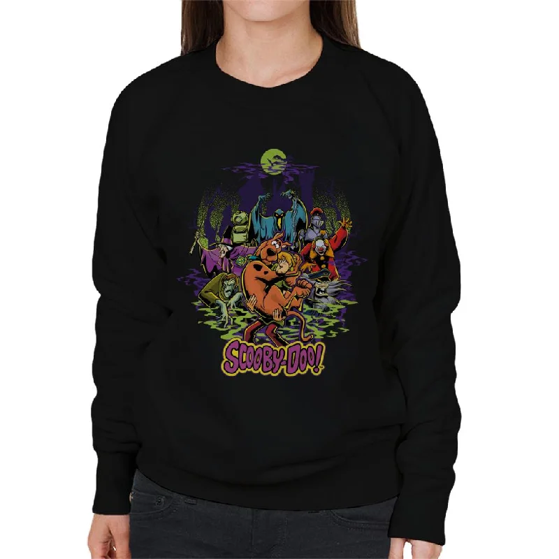 Year-End Sale cozy gym sweatshirtScooby Doo Halloween Scary Characters Women's Sweatshirt