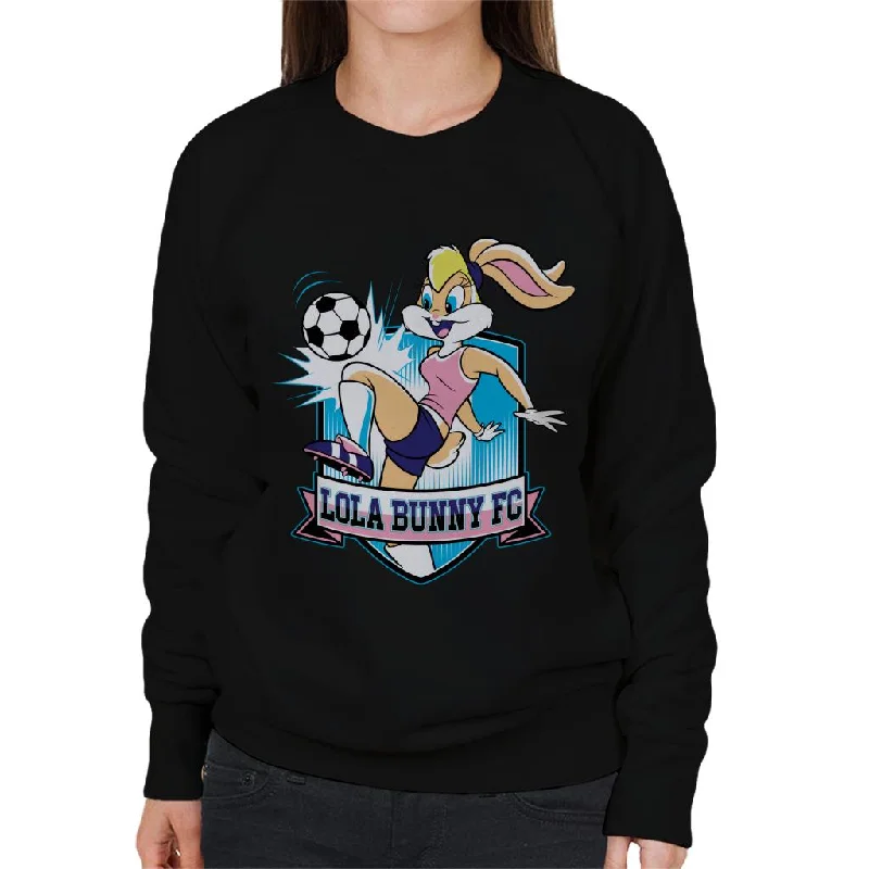 Daily Deals fitted workout sweatshirtLooney Tunes Football Lola Bunny FC Women's Sweatshirt