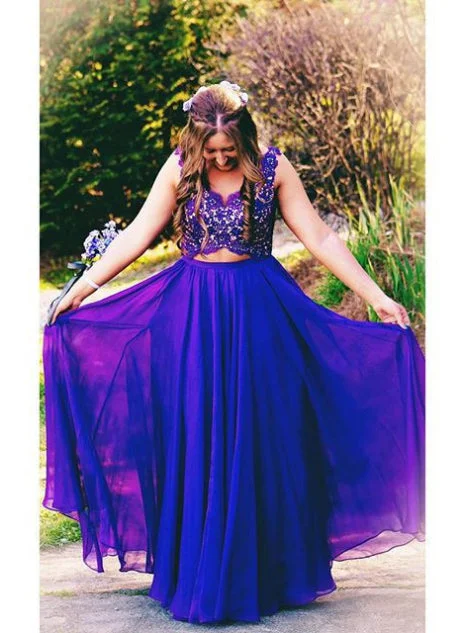 Shop and Save Regency Plus Size Prom Dresses Straps Lace Long Sexy Chiffon Prom Dress JKP031