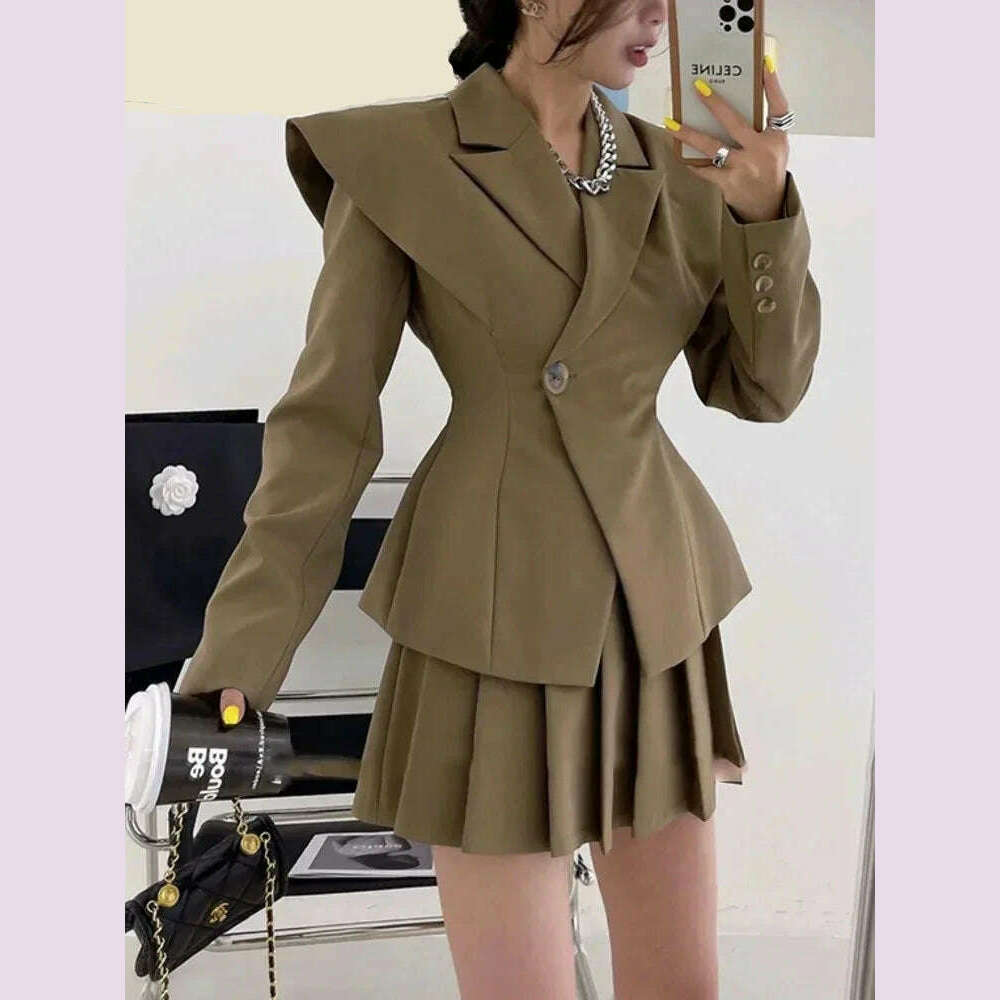 Bargain Blast stylish raincoatBJTZ Fashion Office Lady Designer Short Blazer Women's Clothing Coat 2024 Spring Autumn New Fashion Pleated Skirt 2 Piece Female Bargain Blast stylish raincoatBJTZ Fashion Office Lady Designer Short Blazer Women's Clothing Coat 2024 Spring Autumn New Fashion Pleated Skirt 2 Piece Female