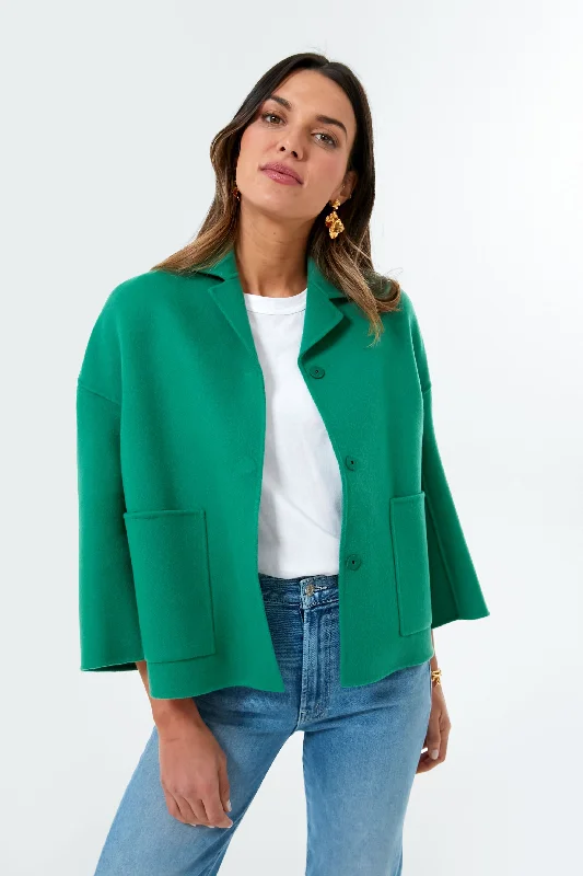 Exclusive Preview raincoatGreen Panca Coat