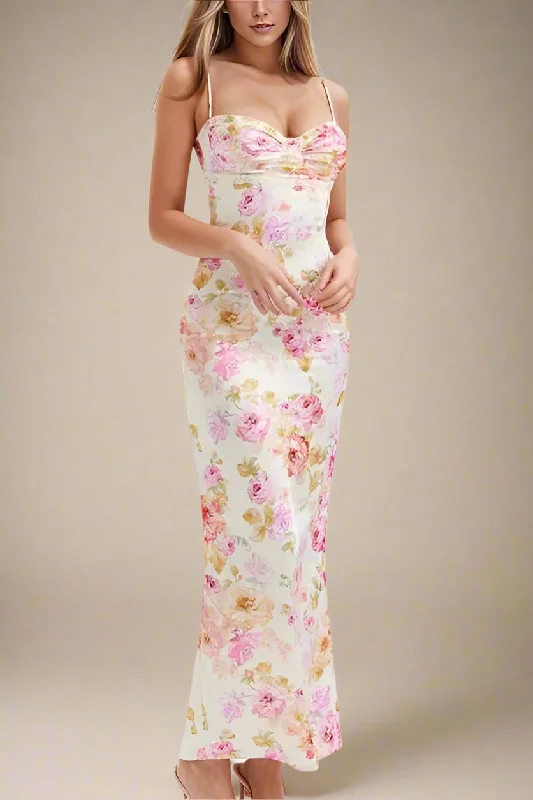While Supplies Last formal dressAstrid Bodycon Maxi Dress - Pearl White