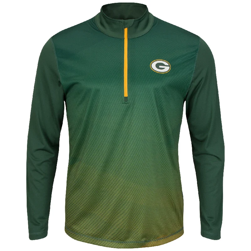 functional coatGreen Bay Packers Intimidating 1/2 Zip Mock Neck Pullover Shirt