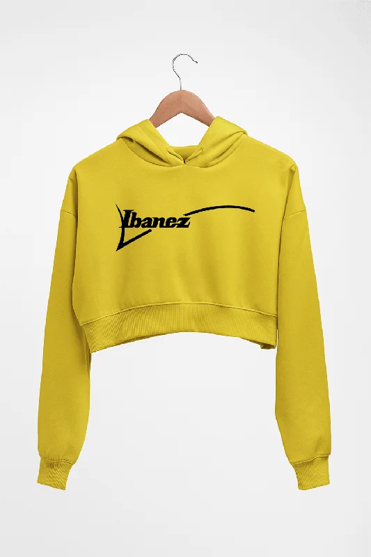 Clearance Sale activewear hoodieIbanez Guitar Crop HOODIE FOR WOMEN
