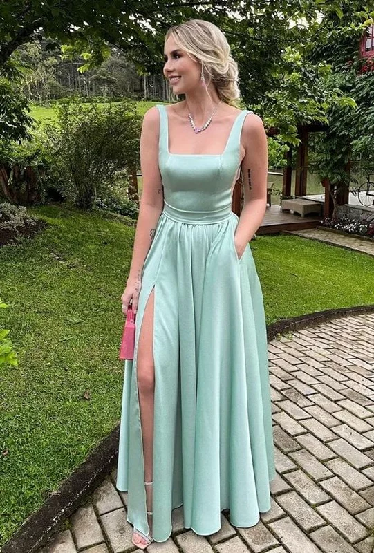 Instant Savings lace-up dressA-line Wide Straps Satin Prom Dress , Classy Satin Prom Gown, Graduation Dress Y748 Instant Savings lace-up dressA-line Wide Straps Satin Prom Dress , Classy Satin Prom Gown, Graduation Dress Y748