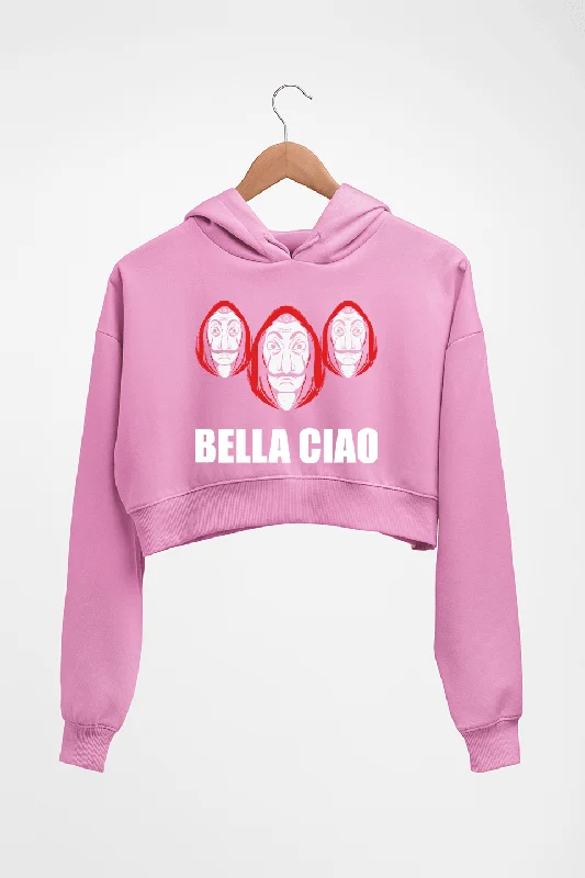 Midnight Sale modern hoodieMoney Heist Bella Ciao Crop HOODIE FOR WOMEN