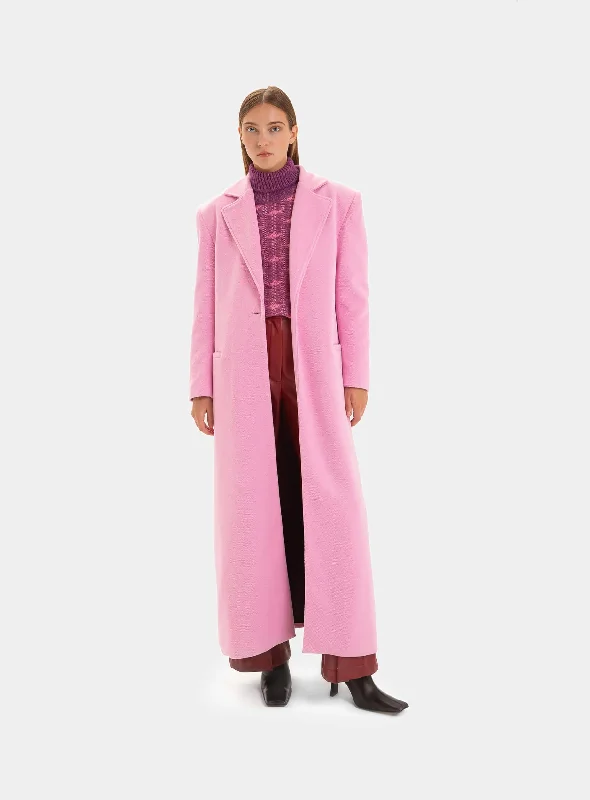 Super Sale relaxed fit coatGINA PINK CLOTH COAT