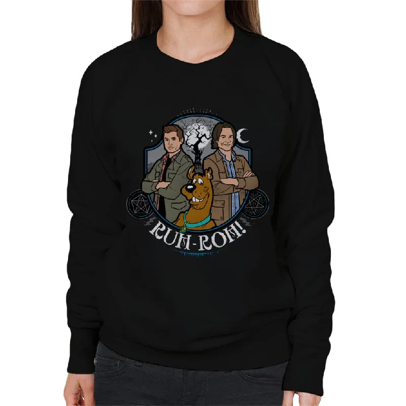 Low Prices fashionable workout wearScoobyNatural Sam And Dean Winchester Ruh Roh Women's Sweatshirt