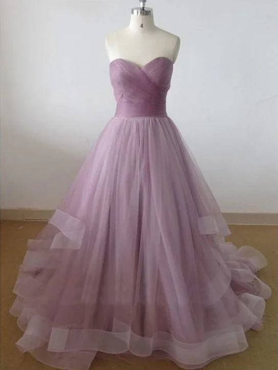 Special Price Beautiful Prom Dresses Short Train Lilac Prom Dress/Evening Dress JKL046